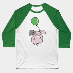 Green Balloon Spotted Pig Baseball T-Shirt